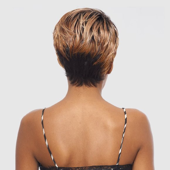 Beton Vanessa Hair Full Wig Adjustable Fashion Short Pixie Cut Layers Black Wome - Picture 3 of 7